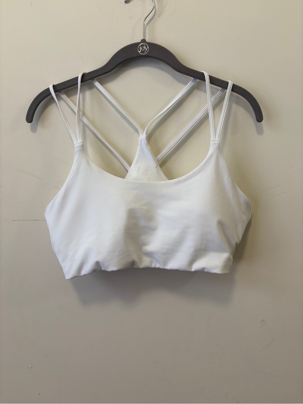 Fabletics White Strappy Sports Bra